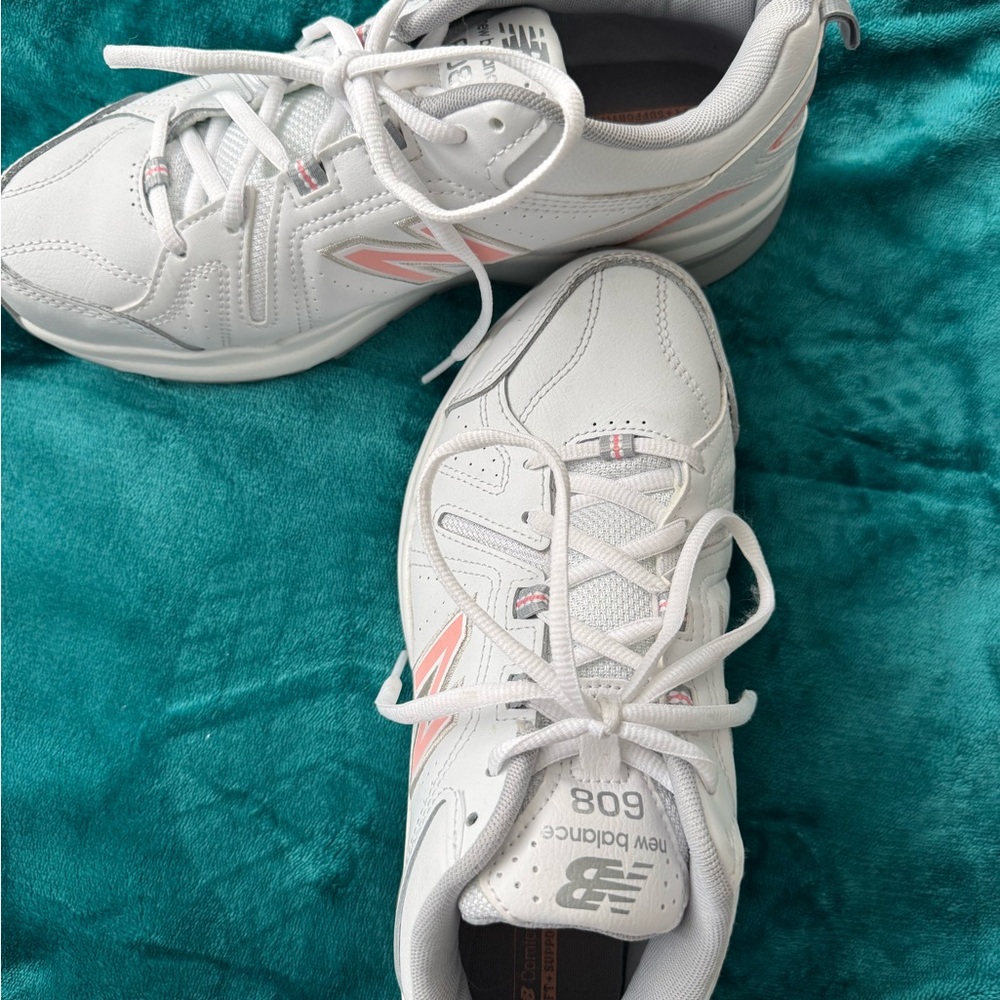 New Balance 608 White Sneakers